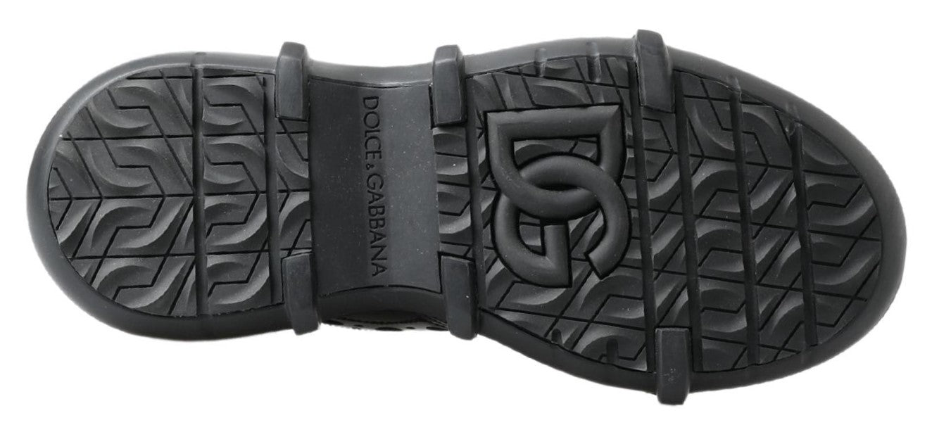 Dolce &amp; Gabbana – Schwarze Freizeitstiefel aus Leder