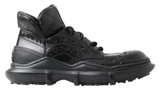 Dolce &amp; Gabbana – Schwarze Freizeitstiefel aus Leder