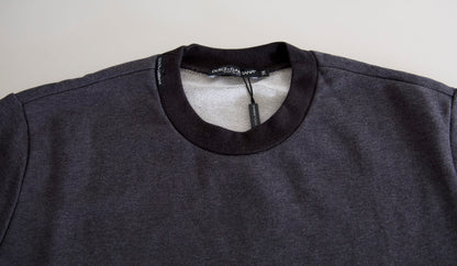 Dolce &amp; Gabbana Pullover mit Rundhalsausschnitt, dunkelgrau