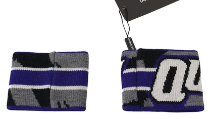Dolce &amp; Gabbana – Zweiteiliges Armbandset mit violettem Logo