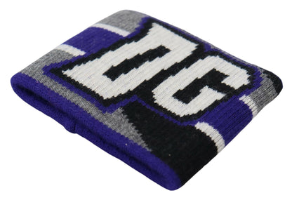 Dolce &amp; Gabbana – Zweiteiliges Armbandset mit violettem Logo