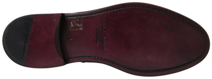 Dolce &amp; Gabbana Braune Leder Chelsea Herrenstiefel Schuhe