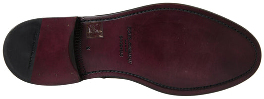 Dolce &amp; Gabbana Braune Leder Chelsea Herrenstiefel Schuhe