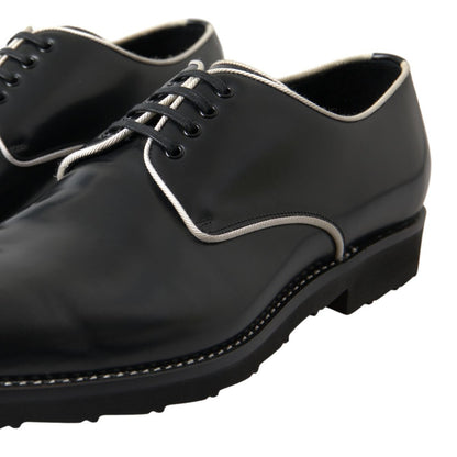 Dolce &amp; Gabbana – Formelle Schuhe aus schwarzem und weißem Leder