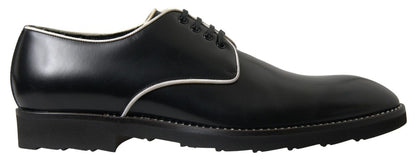 Dolce &amp; Gabbana – Formelle Schuhe aus schwarzem und weißem Leder