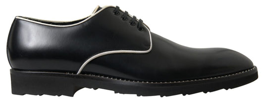 Dolce &amp; Gabbana – Formelle Schuhe aus schwarzem und weißem Leder