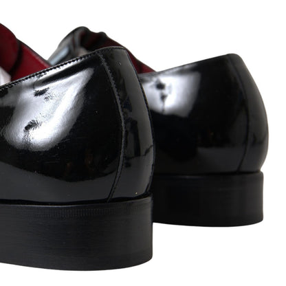 Dolce &amp; Gabbana – Formelle Schuhe aus schwarzem Lackleder
