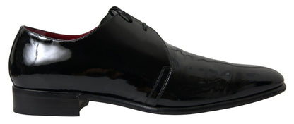 Dolce &amp; Gabbana – Formelle Schuhe aus schwarzem Lackleder