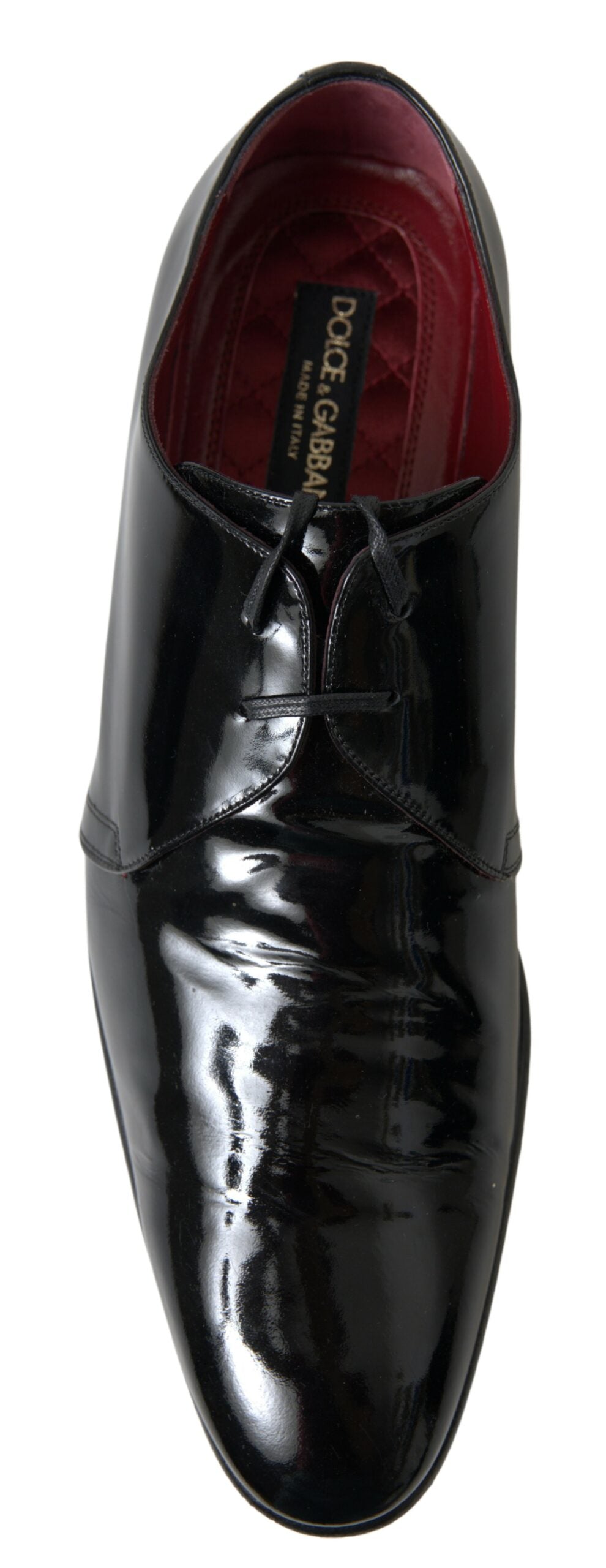Dolce &amp; Gabbana – Formelle Schuhe aus schwarzem Lackleder