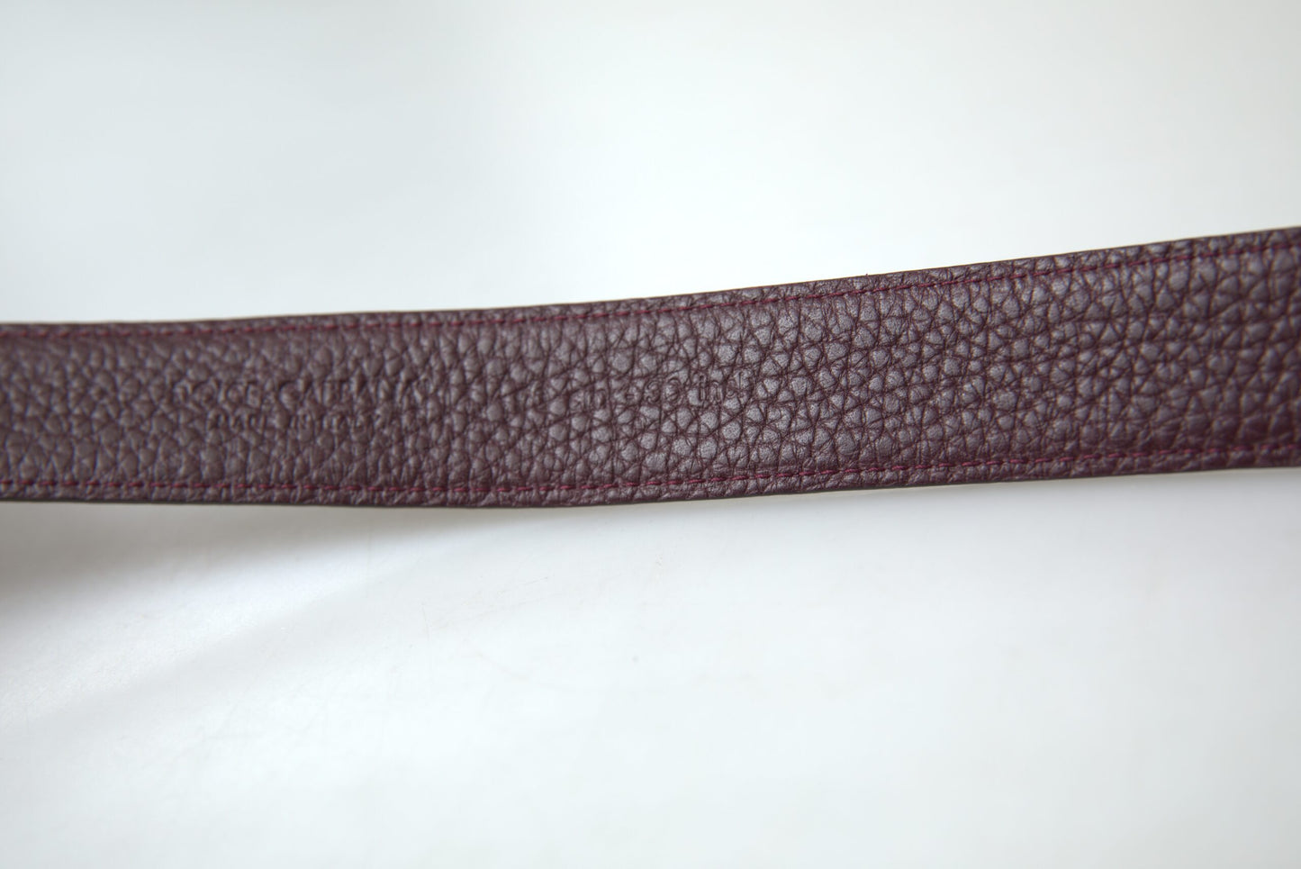 Dolce &amp; Gabbana Brown Leather Metal Buckle Men Cintura Belt