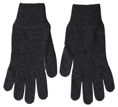Dolce &amp; Gabbana Graue Strickhandschuhe aus Schurwolle für Herren
