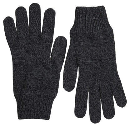Dolce &amp; Gabbana Graue Strickhandschuhe aus Schurwolle für Herren