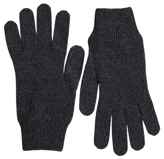 Dolce &amp; Gabbana Graue Strickhandschuhe aus Schurwolle für Herren