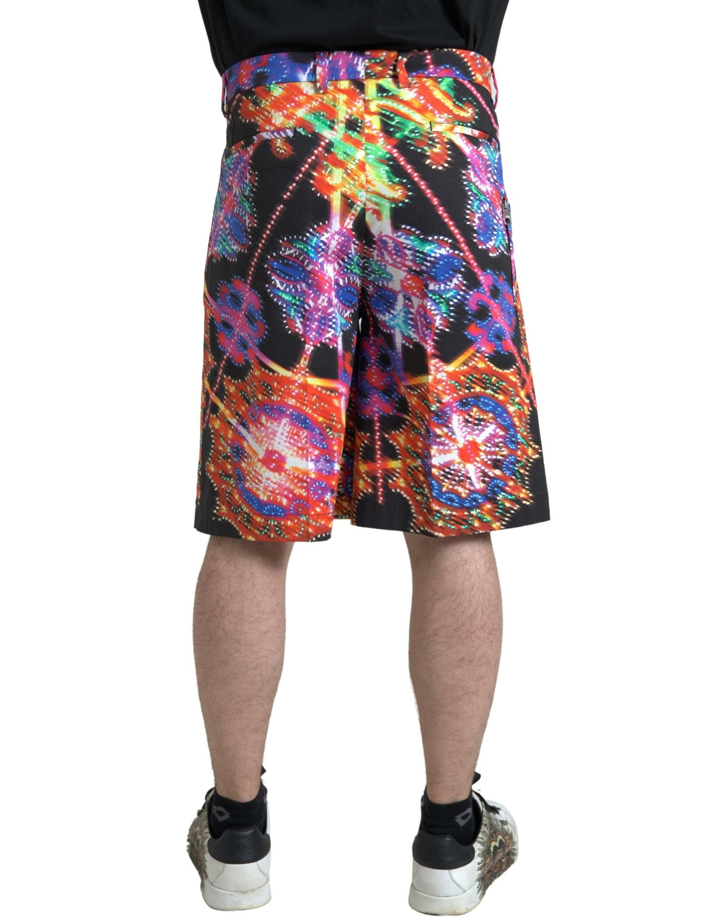 Dolce &amp; Gabbana – Bermudashorts aus Baumwolle mit mehrfarbigem Print für Herren