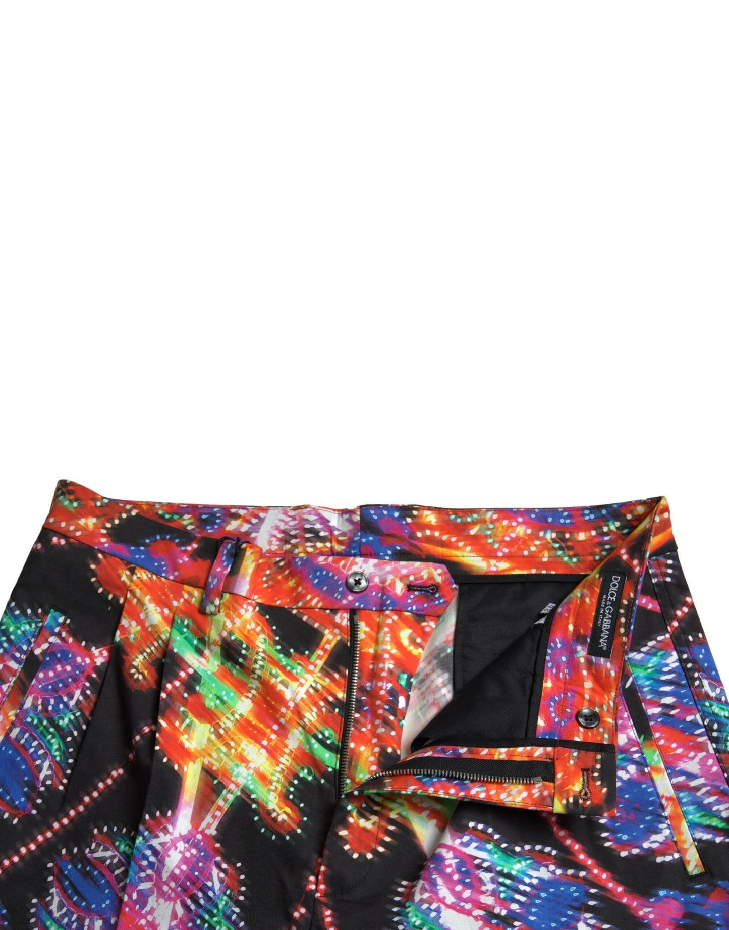 Dolce &amp; Gabbana – Bermudashorts aus Baumwolle mit mehrfarbigem Print für Herren