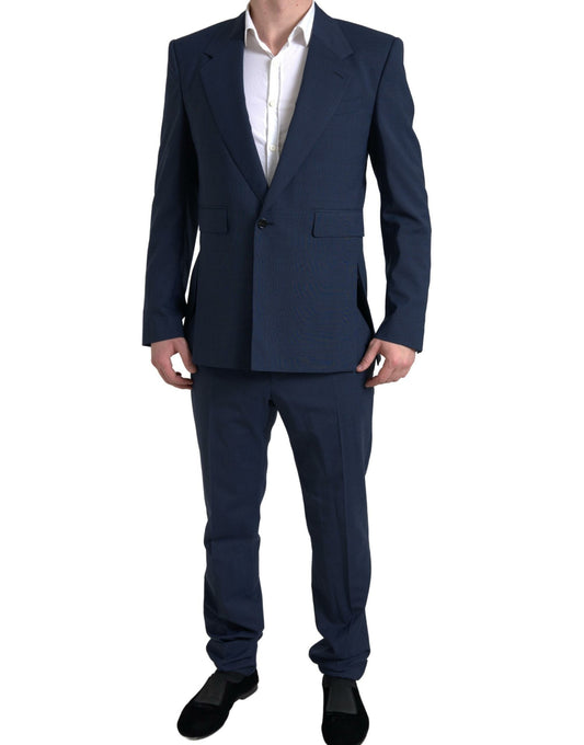 Dolce &amp; Gabbana Blauer 2-teiliger einreihiger SICILIA-Anzug