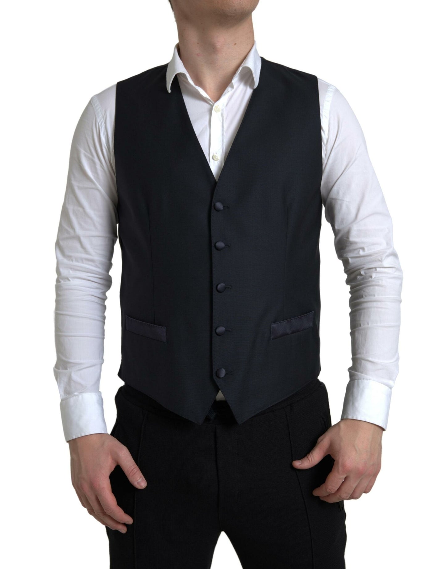Dolce &amp; Gabbana Blauer 2-teiliger einreihiger MARTINI-Anzug