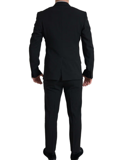 Dolce &amp; Gabbana – Schwarzer, zweiteiliger, zweireihiger SICILIA-Anzug