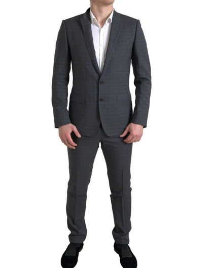 Dolce &amp; Gabbana Grauer 2-teiliger einreihiger MARTINI-Anzug