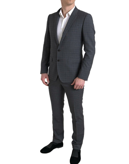 Dolce &amp; Gabbana Grauer 2-teiliger einreihiger MARTINI-Anzug
