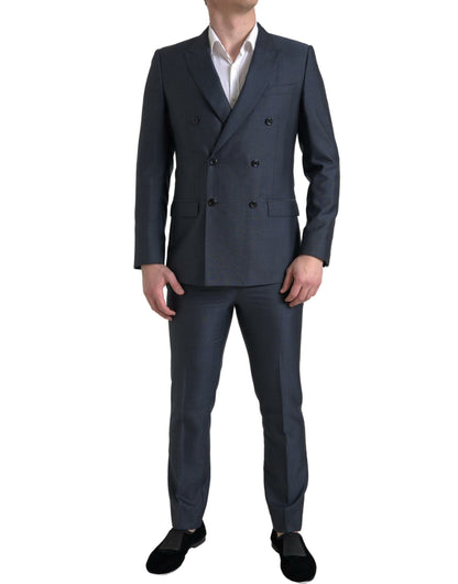 Dolce &amp; Gabbana Blauer 2-teiliger zweireihiger MARTINI-Anzug