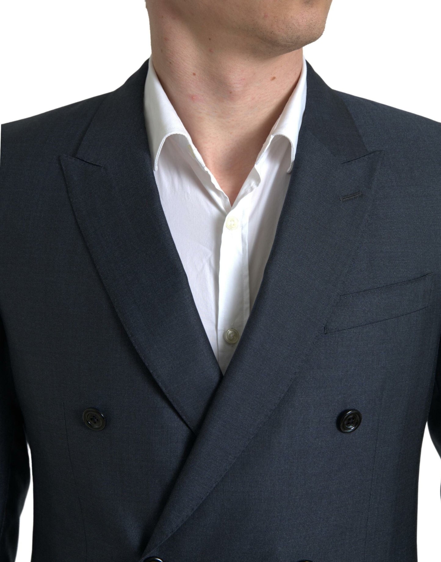 Dolce &amp; Gabbana Blauer 2-teiliger zweireihiger MARTINI-Anzug