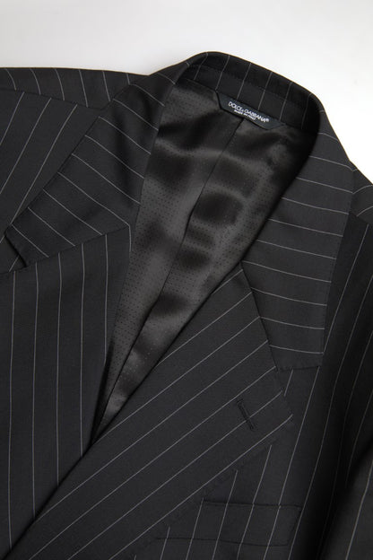 Dolce &amp; Gabbana – Einreihiger SICILIA-Blazer mit schwarzen Streifen