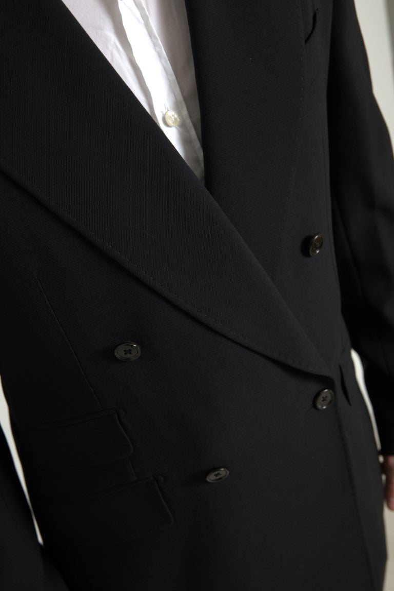 Dolce &amp; Gabbana – Schwarzer, zweiteiliger, zweireihiger SICILIA-Anzug
