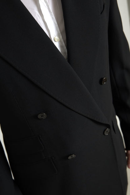Dolce &amp; Gabbana – Schwarzer, zweiteiliger, zweireihiger SICILIA-Anzug