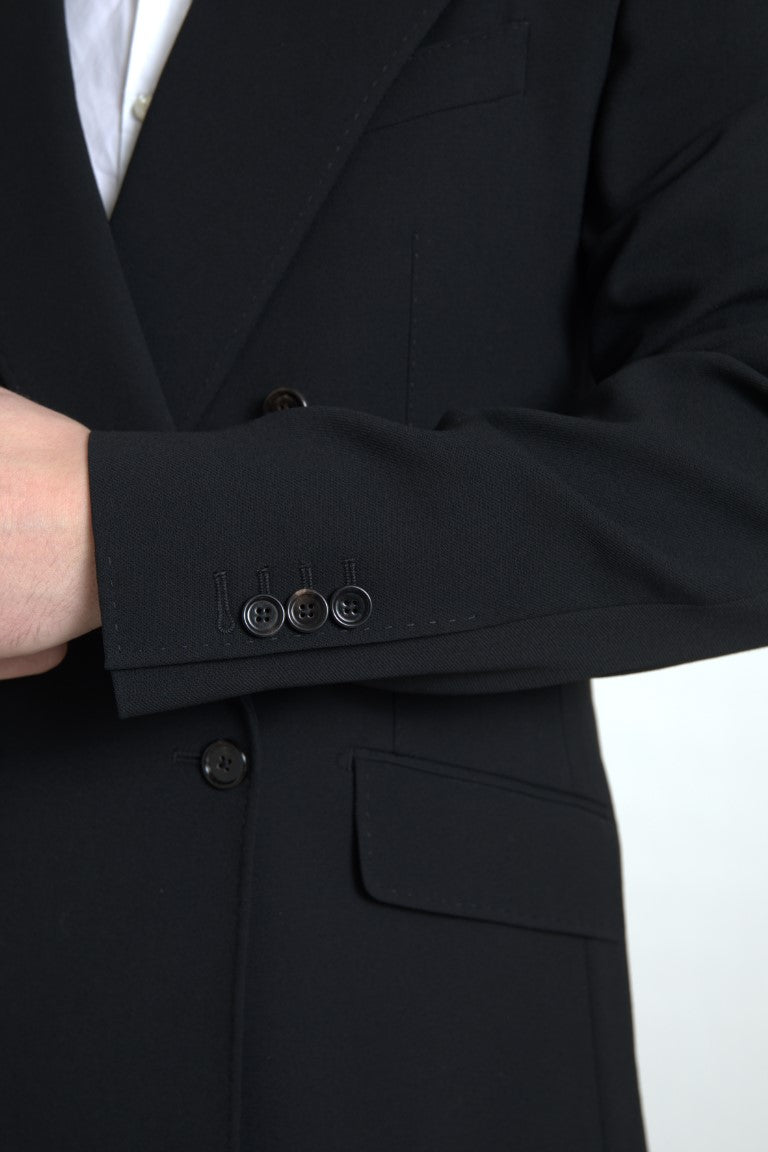 Dolce &amp; Gabbana – Schwarzer, zweiteiliger, zweireihiger SICILIA-Anzug