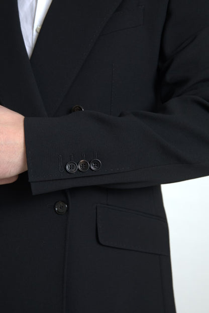 Dolce &amp; Gabbana – Schwarzer, zweiteiliger, zweireihiger SICILIA-Anzug