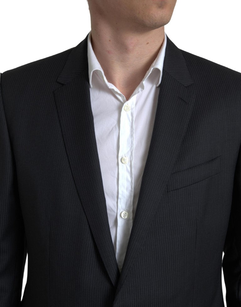 Dolce &amp; Gabbana – Schwarzer, zweiteiliger, einreihiger MARTINI-Anzug