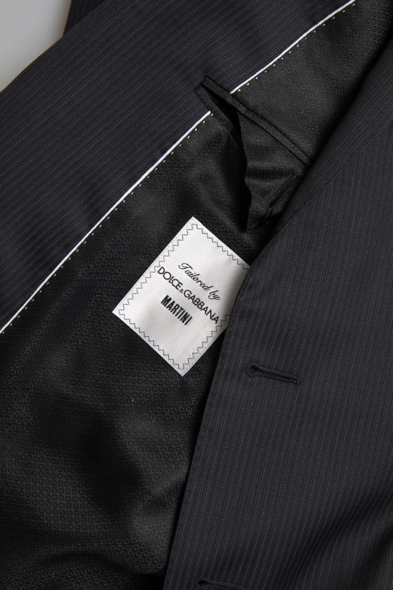 Dolce &amp; Gabbana – Schwarzer, zweiteiliger, einreihiger MARTINI-Anzug