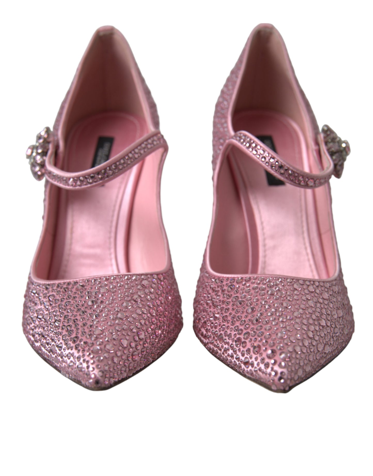 Dolce &amp; Gabbana Rosa Strass Kristall Heels Pumps Schuhe