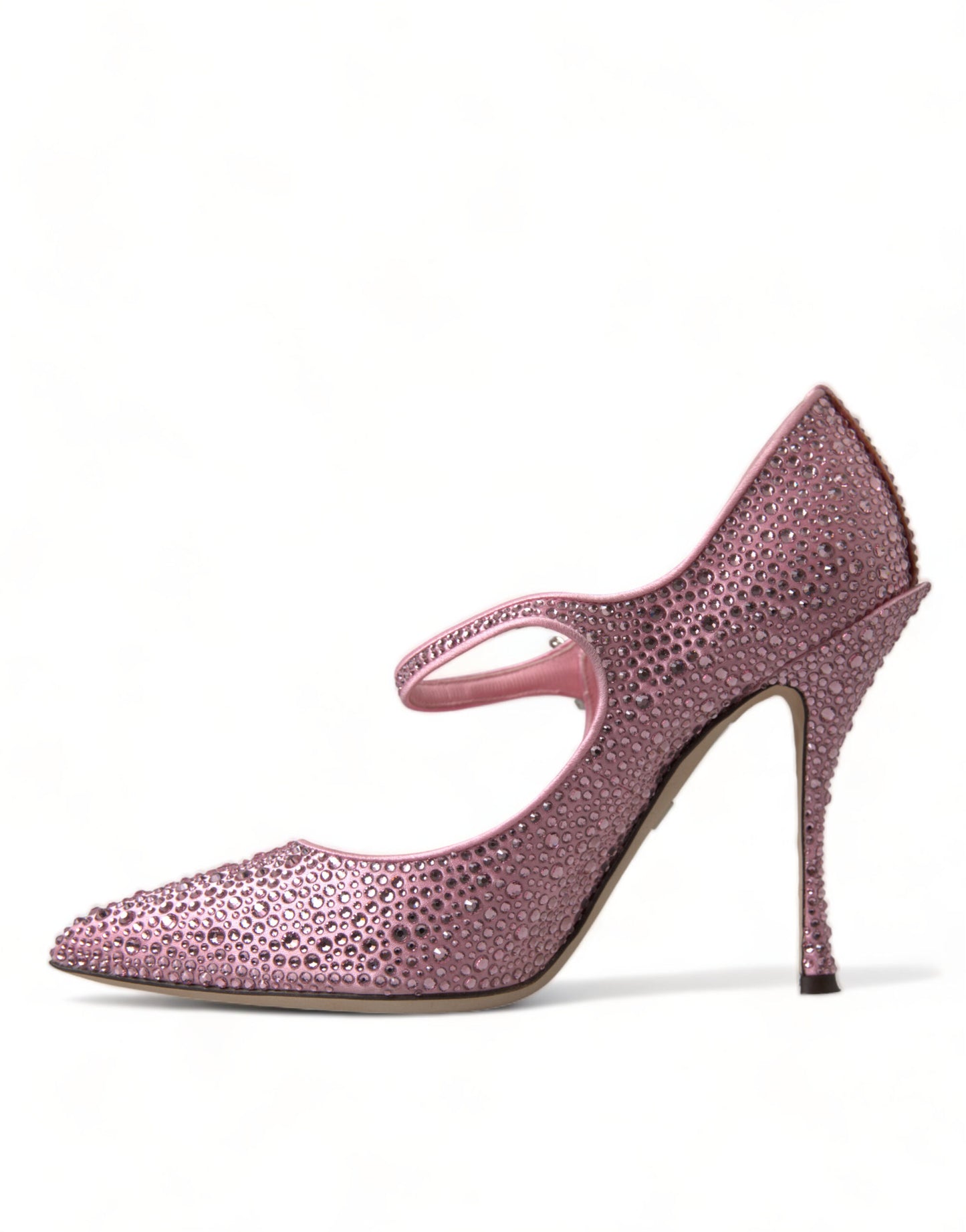 Dolce &amp; Gabbana Rosa Strass Kristall Heels Pumps Schuhe