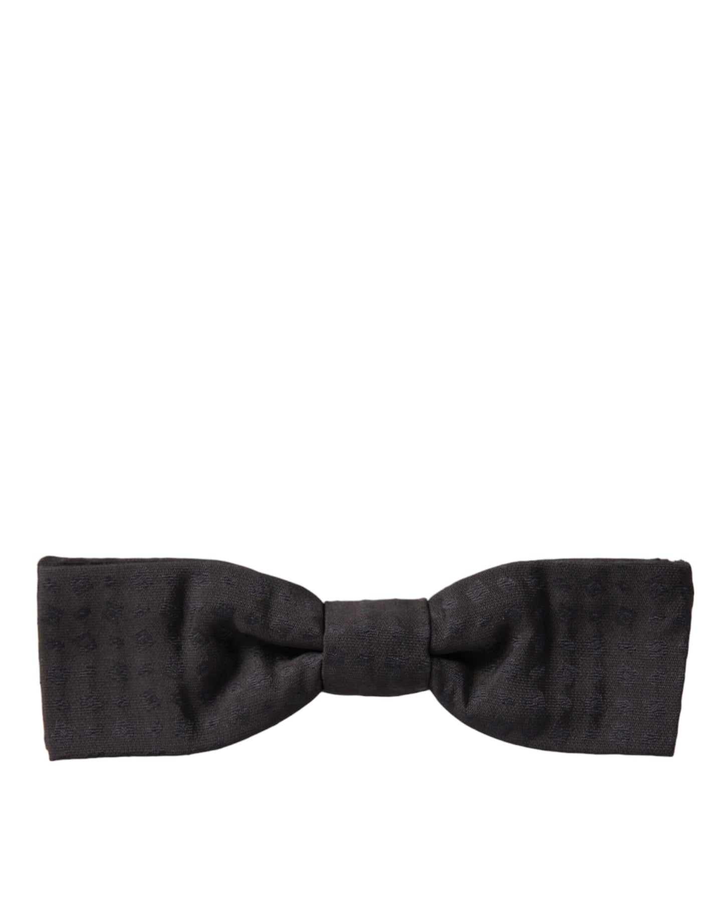 Dolce &amp; Gabbana Braune Fantasy-Seide, verstellbarer Halsausschnitt, Papillon-Fliege für Herren