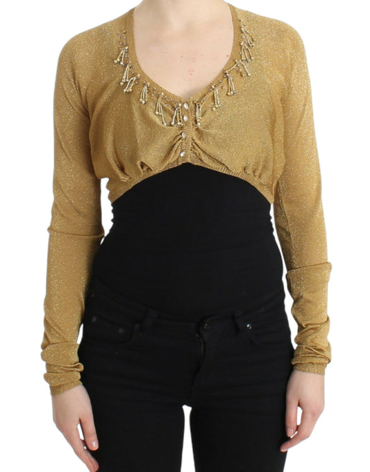 Cavalli Gold – Verziertes, goldenes Bolero