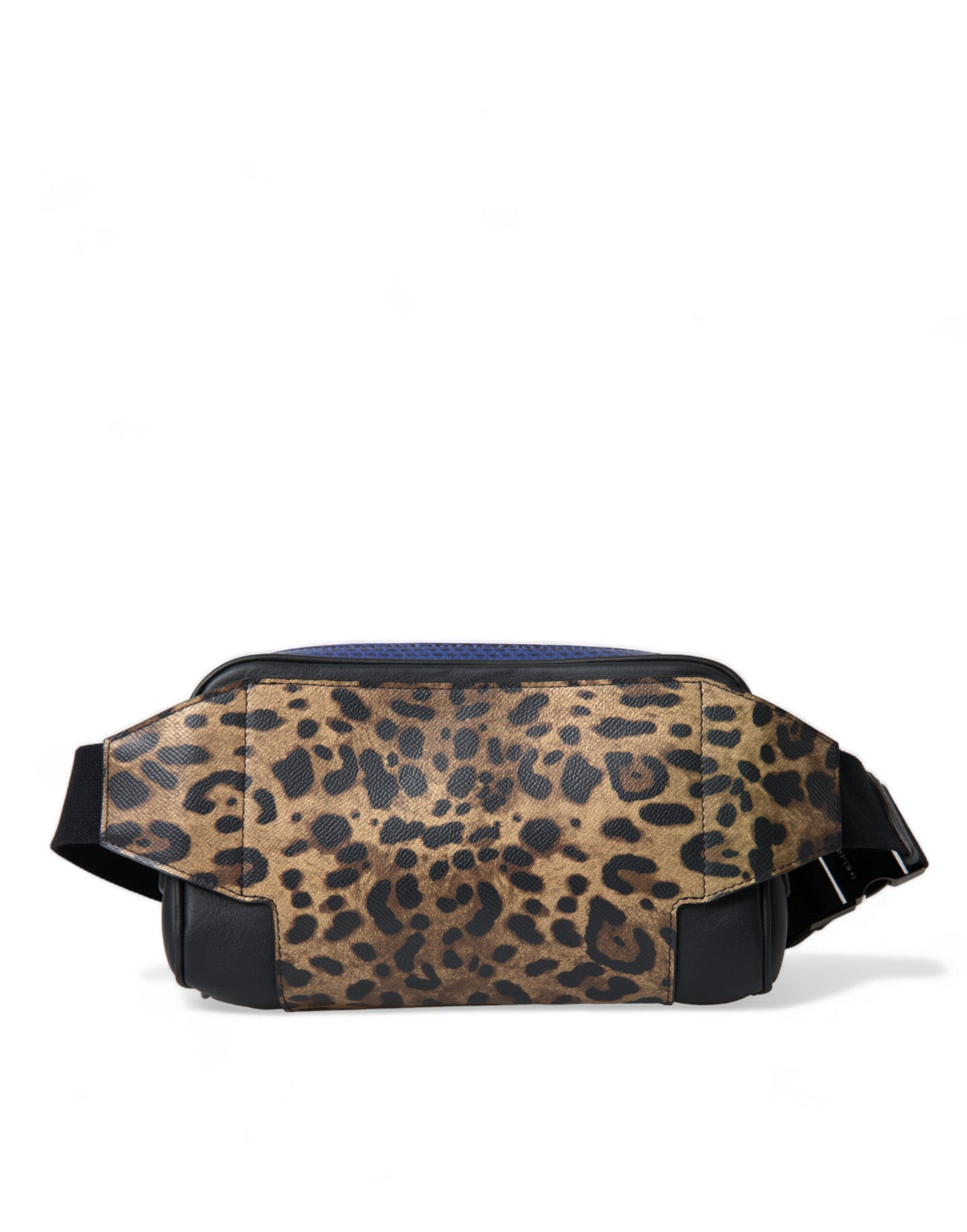 Dolce &amp; Gabbana Black Exotic Leather Logo Belt Waist Fanny Pack Bag
