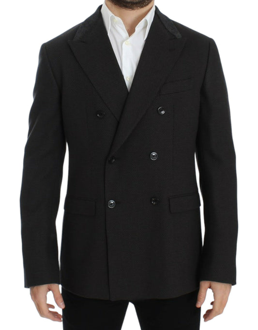 Dolce &amp; Gabbana – Brauner Slim-Fit-Blazer aus Wolle
