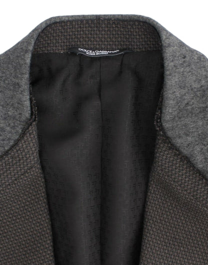 Dolce &amp; Gabbana – Brauner Slim-Fit-Blazer aus Wolle
