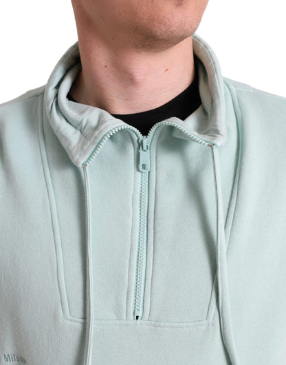 Dolce &amp; Gabbana Mintgrüner Pullover mit Baumwolltaschen