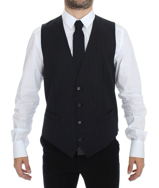 Dolce &amp; Gabbana – Graue Stretch-Weste für formelle Anlässe