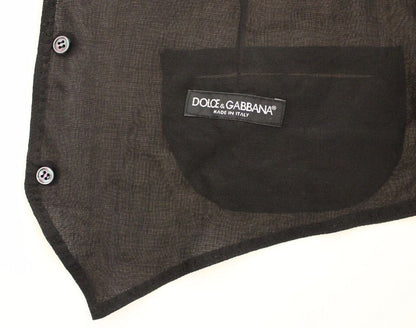 Dolce &amp; Gabbana – Schwarze Weste aus Wolle für formelle Anlässe