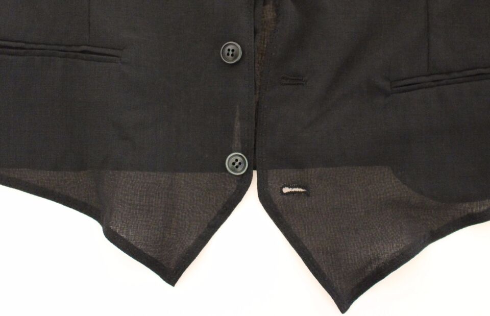 Dolce &amp; Gabbana – Schwarze Weste aus Wolle für formelle Anlässe