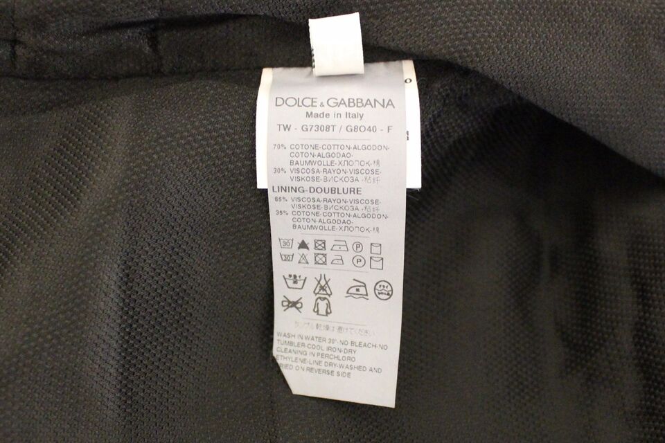 Dolce &amp; Gabbana – Schwarze Weste aus Baumwollmischung
