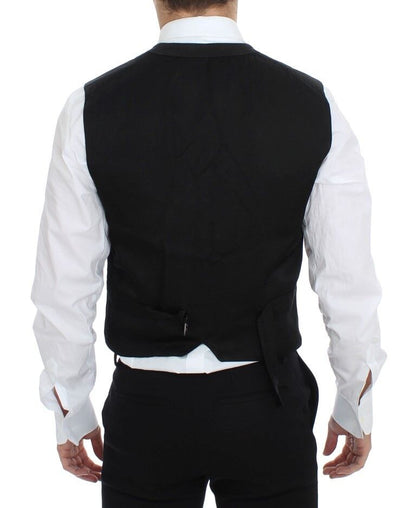 Dolce &amp; Gabbana – Schwarze Weste aus Baumwollmischung