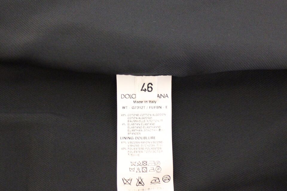 Dolce &amp; Gabbana – Blauer Blazer aus Baumwollstretch