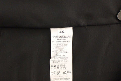 Dolce &amp; Gabbana Grauer Wollstretch-Kleiderwesten-Jackenblazer