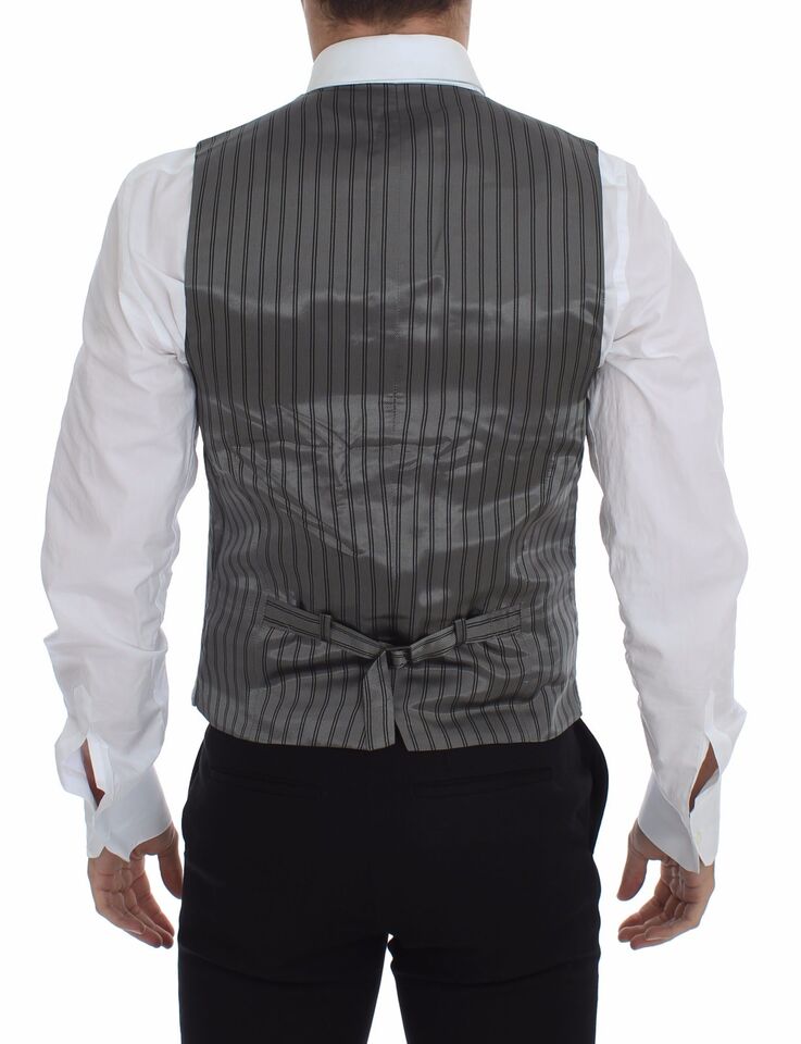 Dolce &amp; Gabbana Grauer Blazer aus Baumwollstretch