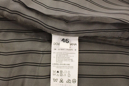 Dolce &amp; Gabbana Grauer Blazer aus Baumwollstretch